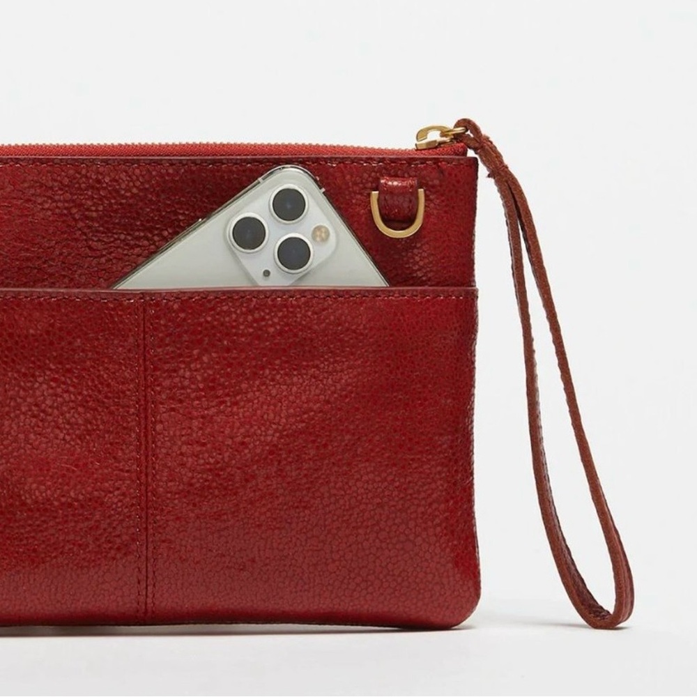Hammitt Nash Small Red Leather Cluth - Picture 3 of 6